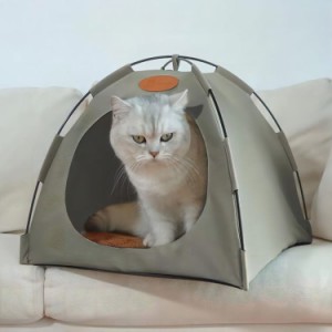 ペットテント 犬 ベッド 猫 ベッド 冬 室内 かわいい 犬小屋 猫小屋 クッション付き 犬猫兼用 四角形 テント型 ペットハウス 折りたたみ 