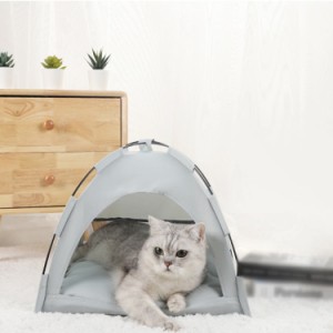 ペットハウス ペット 犬 猫 ベッド テント 四角 犬小屋 猫小屋 簡単組み立て 洗濯可能 マットレス付き 室内 秋冬用 ハウス 通年 おしゃれ