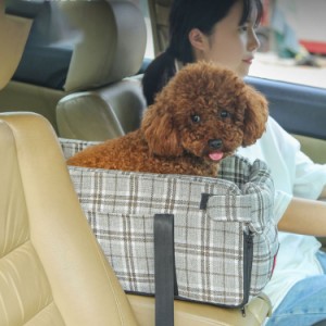 犬用 ドライブベッド アームレスト ドライブボックス ドライブシート 車用 お出かけ ペット座席シート 犬 小型犬 うさぎ 猫用 キャリーバ