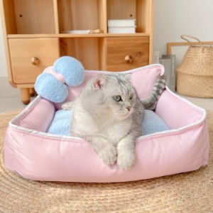 2WAY ペット ベッド クッション 洗える オールシーズン 犬 ベッド 猫 ベッド 冬 通年 猫用ベッド ペット用ベッド 柔らか ペットソファー 
