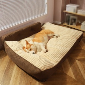 ペットベッド 冬用 かわいい 猫 ベッド 犬 ベッド 子犬 猫用 ペットクッション ふわふわベッド 寝床 キャットベッド 中型犬 大型犬 ペッ