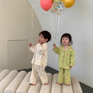 子供 上下セット ルームウェア キッズパジャマ 薄手 春夏 部屋着 長袖 パジャマ 子供ルームウェア 綿 トップス パンツ 2点セット 気持ち