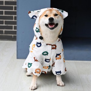 犬 レインコート カッパ ドッグ雨具 防雨犬服 ジャケット ポンチョ 防水 撥水 防風 着脱簡単 中型犬 大型犬 超大型犬 小型犬 通気 軽量 