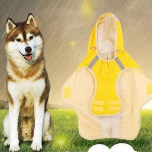 犬 レインコート カッパ ドッグ雨具 防雨犬服 ジャケット ポンチョ 犬用雨合羽 防水 撥水 防風 着脱簡単 小型 中型 大型犬用 通気 軽量 