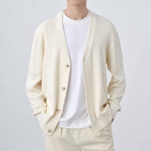 カーディガン メンズ 大きいサイズ セーター 長袖 Vネックカーディガン カーデ cardigan ロング 職場 定番 オフィス ビジネス カジュアル