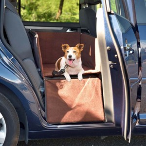 ペット 犬 ドライブボックス Lサイズ 幅67cm&times;49cm&times;高さ34cm ドライブシート ドライブベッド 車 座席用 シートベルト固定 ペ