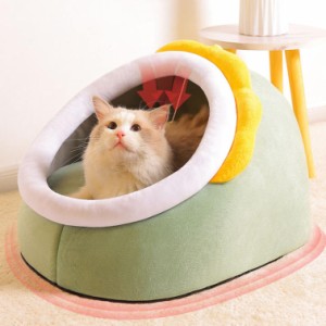 ペットベッド 猫 ペット ベッド ドームハウス ペットベッド ドーム型 2WAYS ベッド ドーム ハウス ペットテント クッション付き ペット用