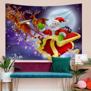 クリスマス装飾品 タペストリー 背景 ファッション 壁掛け 壁飾り おしゃれ クリスマスツリーと暖炉 明るい火 暖かいクリス インテリア 