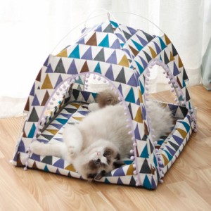 ペットハウス ペット 猫 テント 夏 冬用 ベッド ドーム型 猫 犬 ベッド 猫クッション ソファ 折りたたみ式 ペットテント 暖かい 休憩所 
