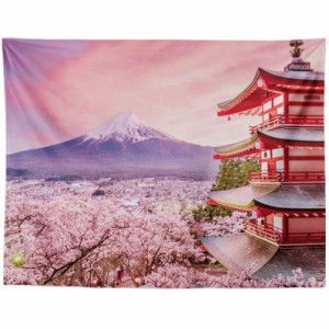 タペストリー 桜 名所 インテリア お花見 壁面 おしゃれ 風景 景色 絶景 花びら 満開 大判 大きい 癒し 部屋 飾り付け 季節 プレゼント 