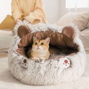 ペットベッド 猫 ドーム ハウス 小型犬 ベッド 洗える ペットハウス 犬用 猫用 ドーム型 おしゃれ かわいい ふわふわ グッズ 猫用 犬用 