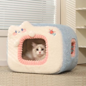 ペットベッド 猫 ペット ベッド ドームハウス 猫ハウス ドーム型 ベッド ドーム ハウス ペットテント 犬小屋 ペット用寝袋 ペット用品 保