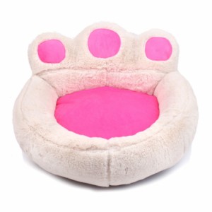 猫 ベッド 犬 ベッド ペットベッド 丸型 犬用ベット 洗える ふわふわ 大型 ネコ用 大きい 円形 猫クッション 滑り止め 暖かい 防寒 冷房