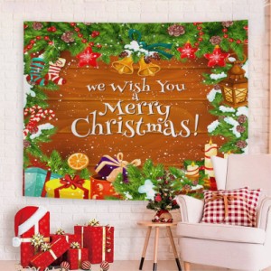 クリスマス飾り タペストリー クリスマスイブ おしゃれ クリスマスツリー ウォールアート 北欧 インテリア 壁掛け 雪花 雪だるま クリス