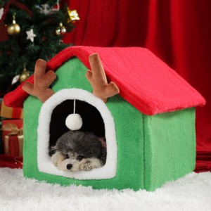 ペット ハウス ドーム型 猫 ベッドドーム おしゃれ 小型犬 ベッド ドーム 暖かい ペットパウス ペットベット ペットグッズ 春 冬 冷房 秋