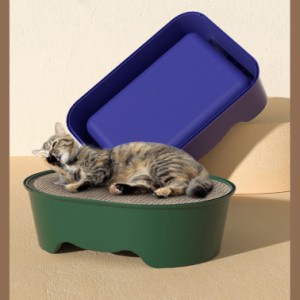 猫 トイレ におい対策 ペット用 猫砂 匂い対策 おしゃれ 清潔 L 50*36*15cm 猫 トイレ 大型 四角 オーバル L 50*36*15cm におい対策 猫砂