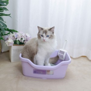 ネコトイレ 深型 ペット 犬 猫 トレー トイレ お掃除簡単 おでかけプレゼント マナー 家庭用 大型猫用トイレ 猫 トイレ オープンタイプ 