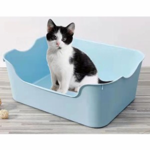 猫 トイレ におい対策 ペット用 猫砂 匂い対策 おしゃれ スコップ付き 清潔 41*31*15cm 全4色 猫 トイレ 大容量 匂い対策 おしゃれ 大型 