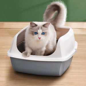 猫砂の飛び散りを防止 猫 ネコ トイレ 大きい ビッグ 飛び散り 飛散ガード 大きめ シンプル 大型 猫トイレ 猫 ねこ ネコ ネコトイレ ねこ