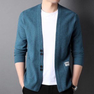 カーディガン メンズ 大きいサイズ セーター Vネックカーディガン ニッカーデ cardigan ショート 職場 定番 オフィス ビジネス カジュア