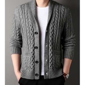 カーディガン メンズ 大きいサイズ セーター 長袖 Vネックカーディガン カーデ cardigan ロング 職場 定番 オフィス ビジネス カジュアル