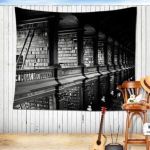 タペストリー 本棚 図書館 古典 おしゃれ 落ち着く プレゼント サプライズ クラシック 背景 気分 インテリア 壁掛け 壁飾り 暖簾 ホリデ
