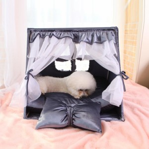 ペットベッド 犬 ベッド ペットクッション ネコ 可愛い 柔らかい 涼しい 暑さ対策 いぬ テント 折り畳み マット 犬用ハウス 室内用 犬小