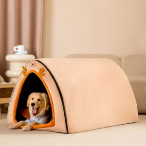 ペットハウス ドーム型 ペットベッド 犬 猫 冬 室内 かわいい ベッド テント ペットソファ 折りたたみ 大型犬 中型犬 小型犬 猫用 洗える
