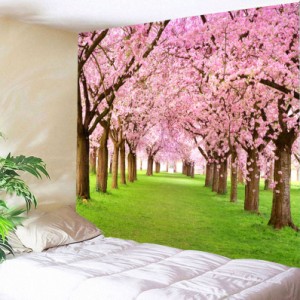 タペストリー 壁掛け 春 壁装飾 植物 桜の花 美し景色 オシャレ壁掛けおしゃれ 装飾布 インテリア 部屋飾り 多機能 自宅やお店の装飾 イ