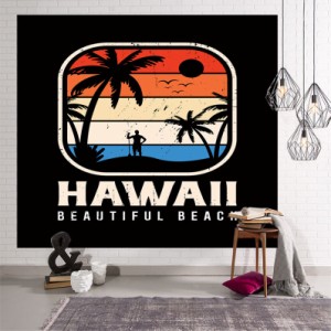 自然風景タペストリー 海とビーチ ツリーと空 インテリア 壁掛け おしゃれ 美しい海 模様替え ホーム装飾タペストリー ハワイ風 モダン 