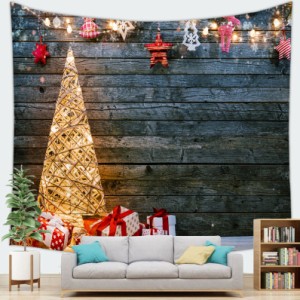 クリスマスタペストリー クリスマス 飾り 壁掛け タペストリー 雑貨 店舗 装飾 室内 飾りつけ 雪だまる タペストリー 北欧 飾り 壁掛け 