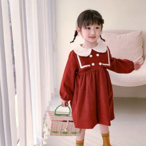 ワンピース 子供 用 女の子 ワンピース キッズ 子供服 花柄 ワンピース ガールズ ワンピース 長袖 プリンセスワンピース 発表会 お姫様 