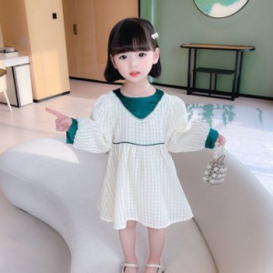 キッズ ワンピース おしゃれ 子供服 キッズ服 長袖 韓風 かわいい 春秋 女児服 Aライン 春夏 キッズワンピース 韓国風 子供 赤ちゃん 通