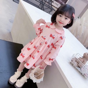 子供服 女の子 ガールズ 韓国風 キッズ服 ワンピース 赤ちゃん服 スカート 子ども お姫様 かわいい 夏服 女児服 おしゃれ 春秋 Aライン 