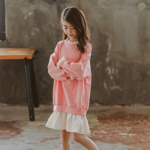 子供服 ベビー スウィート カジュアル Aライン 女児服 赤ちゃん服 スカート お姫様風 長袖 キッズ おしゃれ 春夏 女児 入園式 結婚式 学