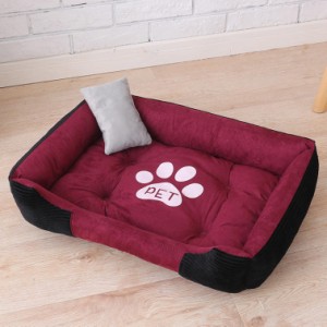 ペットハウス 猫 犬 猫ベッド ペット用ベッド 寝袋 120*90cm子犬 猫用 ペットクッション 寝床 キャットベッド ペットソファ オールシーズ