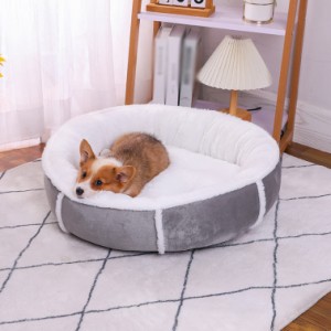 ラウンドベッド XLサイズ 犬猫用 ペット用 洗える 猫 べッド 犬 ベッド 通年 冬 中綿増量 丸型 ペットベッド ふわふわ もこもこ 犬グッズ