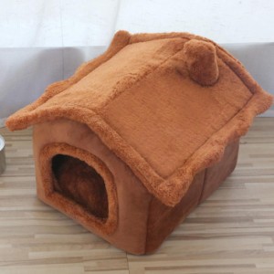 猫ベッド 猫ハウス ドーム型 犬小屋 犬 ベ ッド クッション 小型犬 猫用 室内用 キャットハウス ペット ベッド ふわふわ 暖かい ペットベ