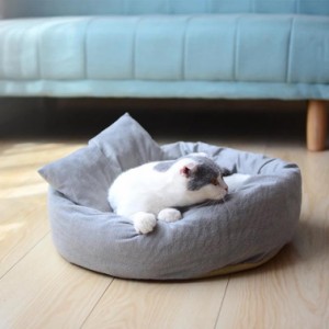 ペットベッド 猫 ベッド 犬 ベッド丸型 水洗い かわいい 冬 猫 小型犬 中型犬 ふわふわ 柔らかい ペットクッション 防寒 寒さ対策 ペット