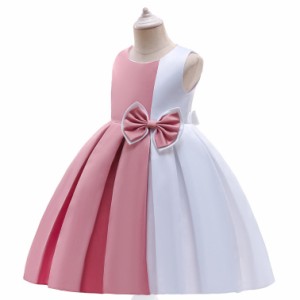 キッズ服 プリンセスドレス フォーマルワンピース ピアノ発表会 結婚式 ドレス チュールドレス ノースリーブ プリンセスワンピース ガー