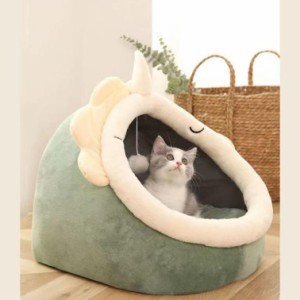 かわいい ペットハウス ベッド 小型犬 猫 ペットクッション ふわふわ 安眠 寝床 ペットソファ 多機能 寒さ対策 保温防寒 暖かい 休憩所 
