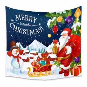 タペストリー メリークリスマス クリスマスタペストリー 暖炉 サンタクロース インテリア 壁掛けタペストリー 壁飾り 家 リビングルーム 