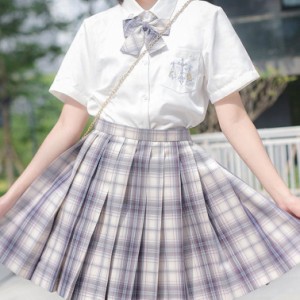 ミニスカート 制服 チェックスカート ミニスカ レディース プリーツスカート 大きいサイズ 女子高生 コスプレ 体型カバー ショート フレ