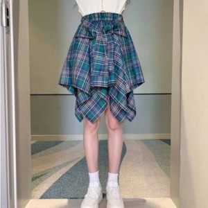 チェック柄プリーツスカート 制服 ミニ 制服スカート コスプレ スカート ミニスカート ミニショート丈チェック ブラック ホワイト ネイビ