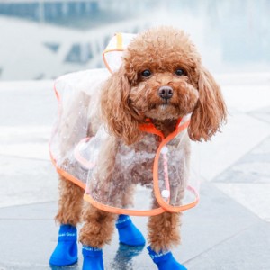 犬レインコート 犬ポンチョ 犬カッパ ペットレインコート 犬用雨合羽 透明 完全防水 防雪 防塵 防風 おしゃれ 着せやすい 小型犬 中型犬 