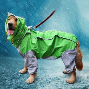 レインコート 犬 犬レインコート 犬用 ペットレインコート 中型犬 大型犬 犬服 犬用レインコート 雨具 リード ポンチョ 防水 雨合羽 中型