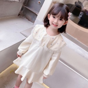 キッズ服 赤ちゃん スカートドレス 長袖 韓風 子供服 カジュアル かわいい 結婚式 通園 子供 スカート 入学式 誕生日 卒業式 キッズ 服 