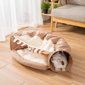 ペットハウス 猫 トンネル 猫ハウス ペット用ベッド クッション ペットベット キャットトンネル キャットベッド ペットハウス 猫 トンネ