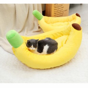 ペットベッド バナナ型ベッド Mサイズ バナナ 犬ベッド ペットベッド 猫用ベッド 犬用ベッド バナナベット バナナベット犬 バナナベット
