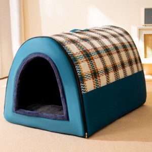 秋冬用 キャットドームベッド 猫用品 犬 ベッド 猫 ベッド キャットハウス ペットベッド ハウス ベット インテリア おしゃれ 洗える 暖か